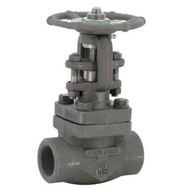 Robinet cu ventil din otel carbon forjat, burduf din inox, conexiune cu filet NPT, clasa 800