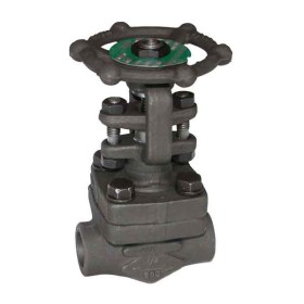 Robinet cu ventil din otel carbon forjat, burduf din inox, conexiune cu sudura, clasa 800