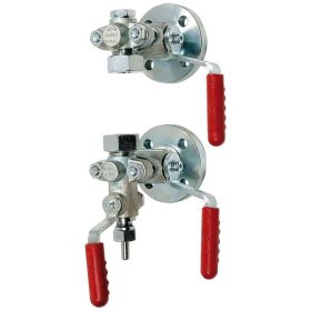 Set robineti din otel carbon pentru indicator de nivel transparent